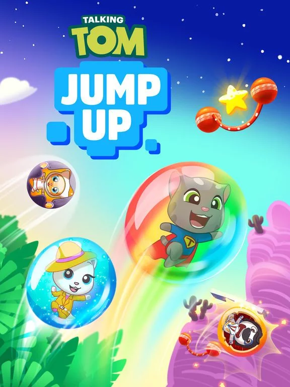 Изображение игры: Talking Tom Jump Up