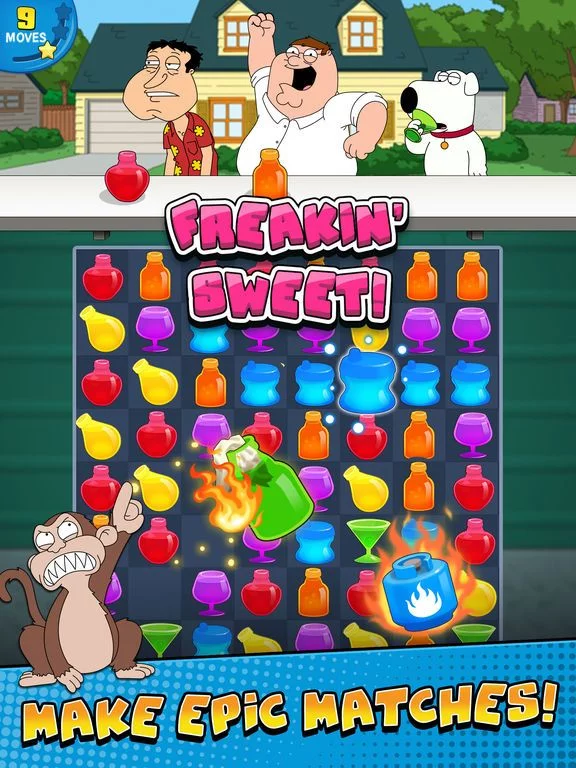 Изображение игры: Family Guy Freakin Mobile Game