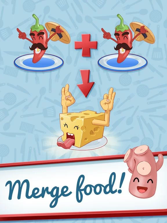 Изображение игры: Cooking Merge