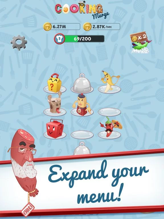 Изображение игры: Cooking Merge