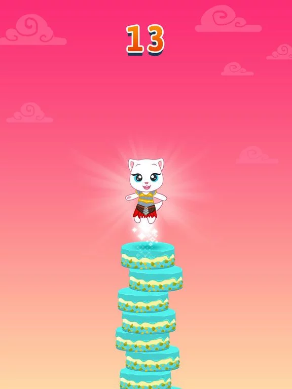 Изображение игры: Talking Tom Cake Jump