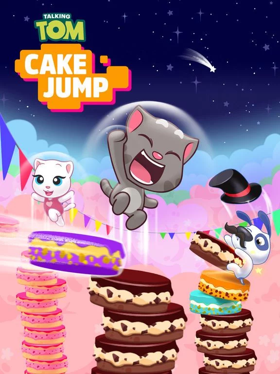 Изображение игры: Talking Tom Cake Jump