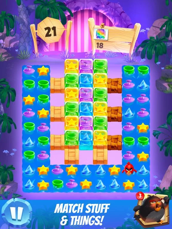 Изображение игры: Angry Birds Match