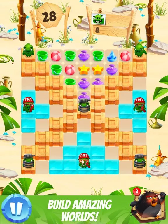 Изображение игры: Angry Birds Match