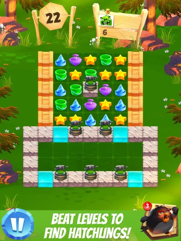 Изображение игры: Angry Birds Match