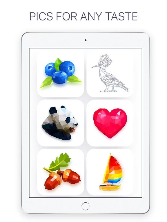 Изображение игры: Poly: Coloring Puzzle Art Book