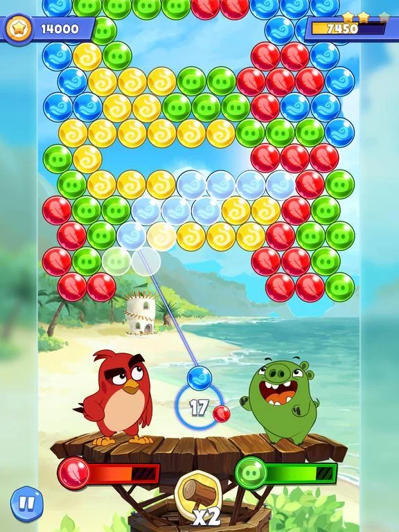 Изображение игры: Angry Birds POP 2