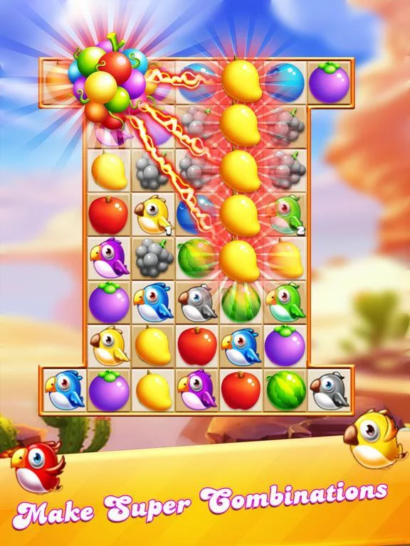 Изображение игры: Fruits Garden & Pets - New Sweet Match 3 Blast