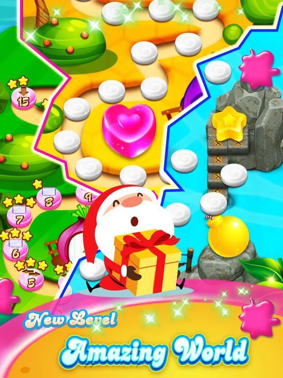 Изображение игры: Candy Gems Christmas - New Best Match 3 Puzzle