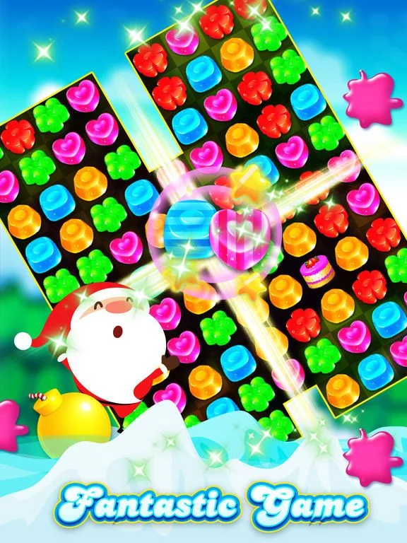 Изображение игры: Candy Gems Christmas - New Best Match 3 Puzzle