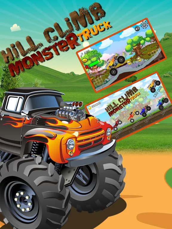 Изображение игры: Car Truck Hill Racing: Monster Mountain Climb