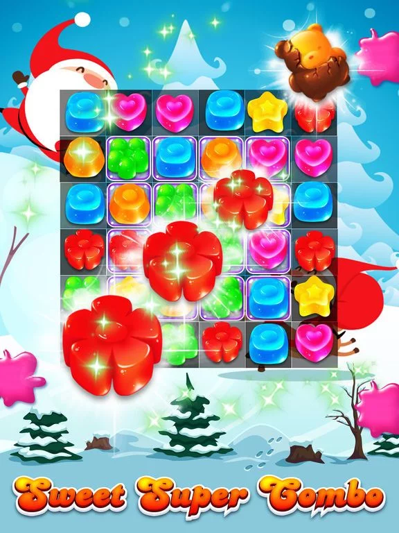 Изображение игры: Candy Gems Christmas - New Best Match 3 Puzzle