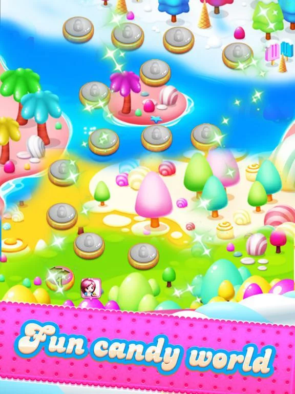 Изображение игры: Candy Sweet - best match 3 puzzle