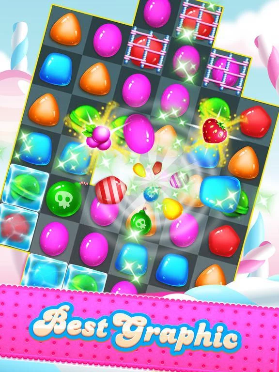 Изображение игры: Candy Sweet - best match 3 puzzle