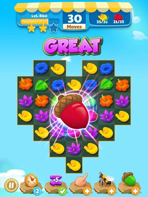 Изображение игры: Flower Legends Match 3