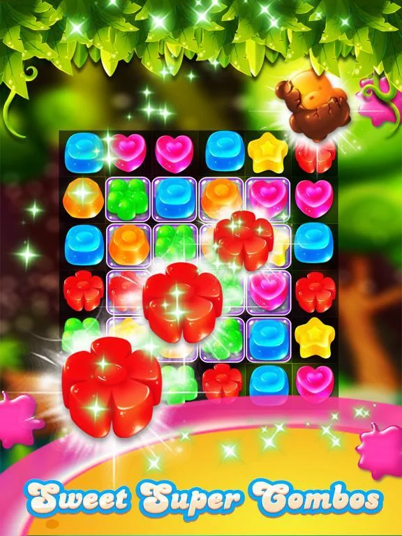 Изображение игры: Candy Gems - New Best Match 3 Puzzle Game