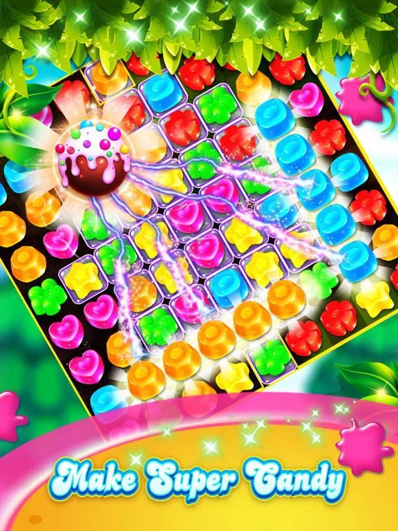 Изображение игры: Candy Gems - New Best Match 3 Puzzle Game