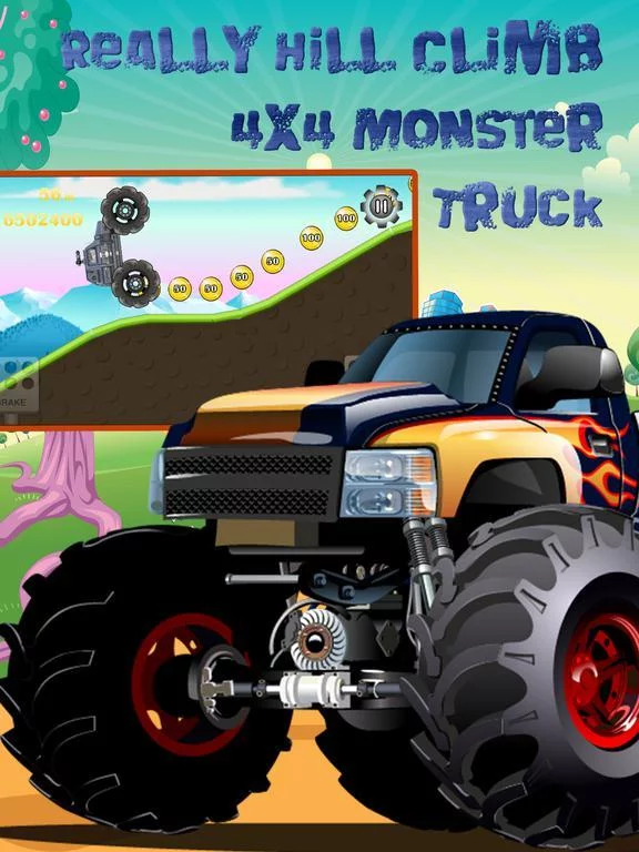 Изображение игры: Really Hill Climb Upgrades 4X4 Monster Truck