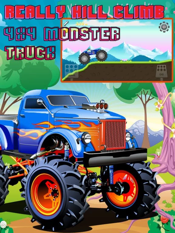 Изображение игры: Really Hill Climb Upgrades 4X4 Monster Truck