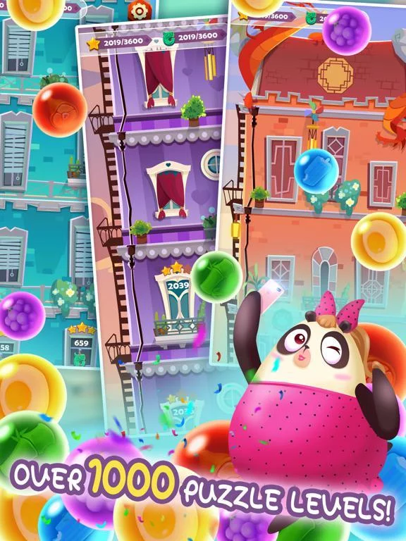 Изображение игры: Panda Bubble: Love Story