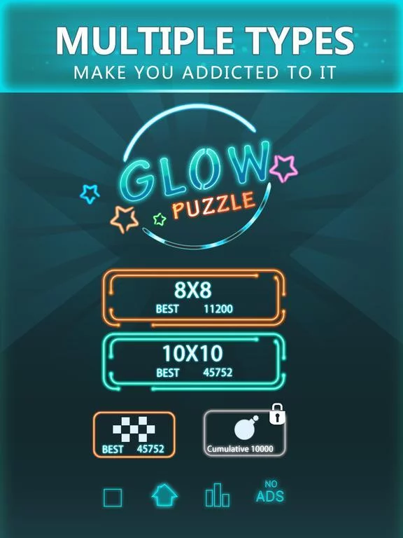 Изображение игры: Glow Block Puzzle