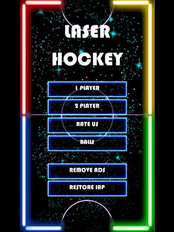 Изображение игры: Glow Hockey HD - Best Neon Light Air Hockey