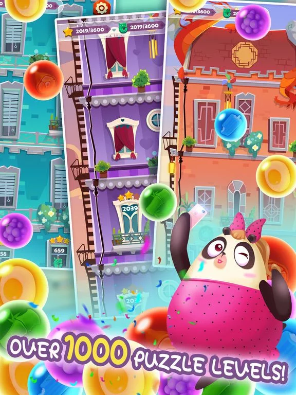Изображение игры: Panda Bubble: Love Story