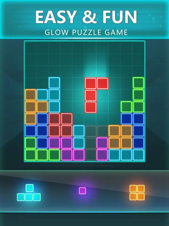 Изображение игры: Glow Block Puzzle