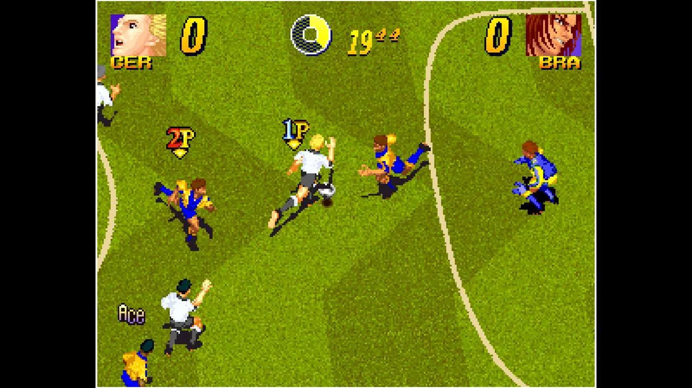 Изображение игры: ACA NEOGEO PLEASURE GOAL： 5 ON 5 MINI SOCCER