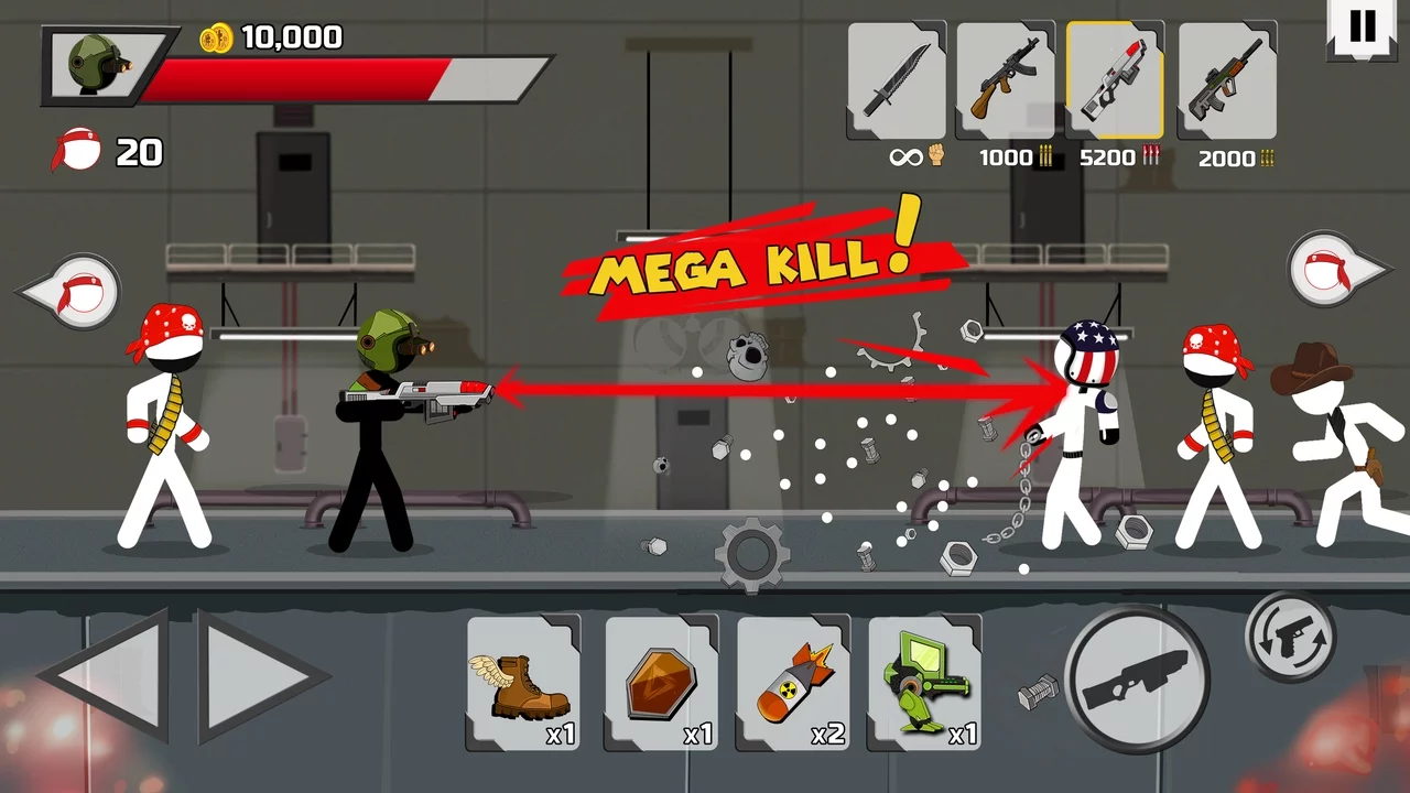 Изображение игры: Stickman maverick: bad boys killer