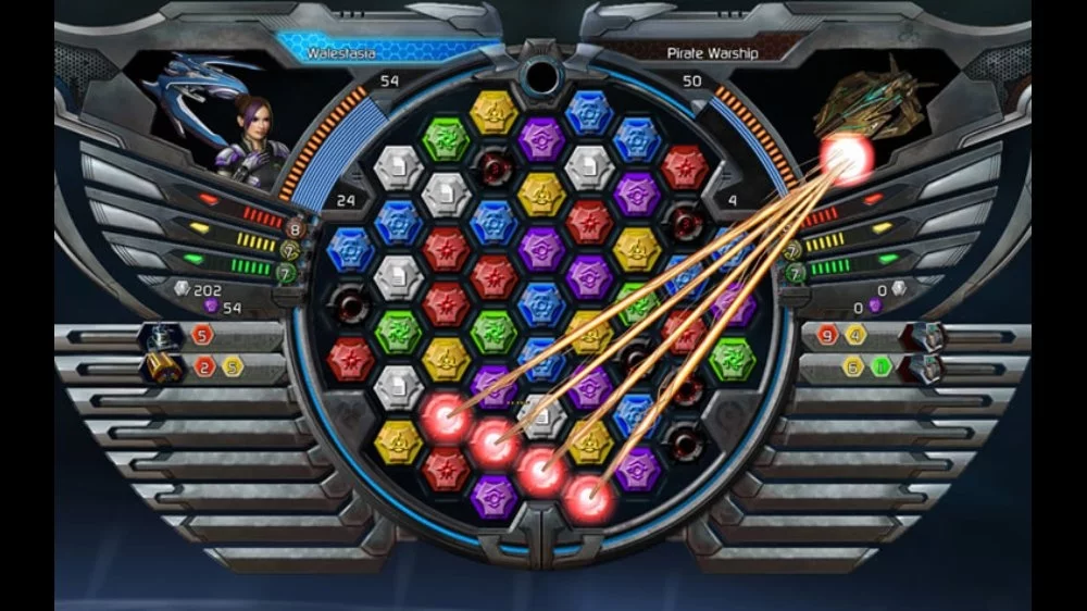 Изображение игры: Puzzle Quest Galactrix