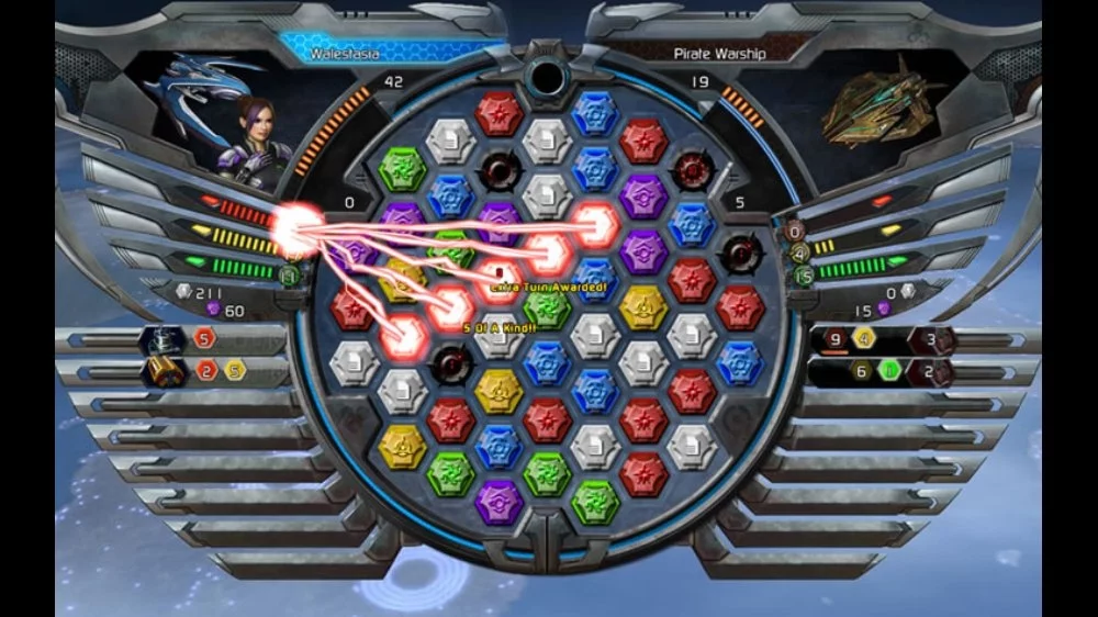 Изображение игры: Puzzle Quest Galactrix