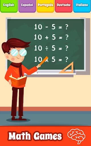 Изображение игры: Math Games, Learn Add, Subtract, Multiply & Divide