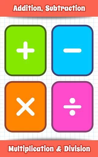 Изображение игры: Math Games, Learn Add, Subtract, Multiply & Divide