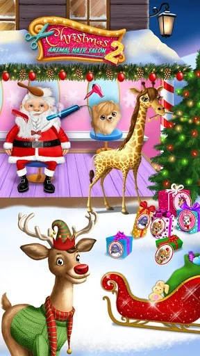 Изображение игры: Christmas Animal Hair Salon 2