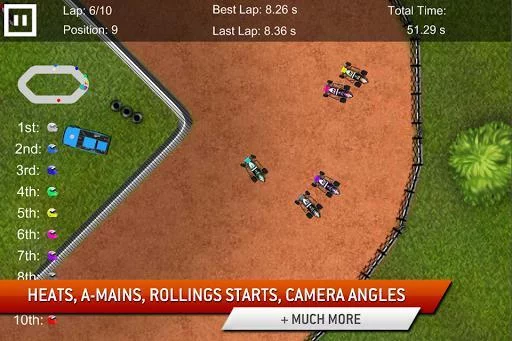 Изображение игры: Dirt Racing Sprint Car Game 2