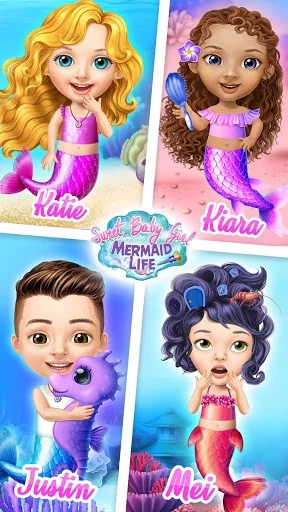 Изображение игры: Sweet Baby Girl Mermaid Life - Magical Ocean World