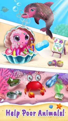Изображение игры: Sweet Baby Girl Mermaid Life - Magical Ocean World