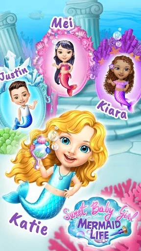 Изображение игры: Sweet Baby Girl Mermaid Life - Magical Ocean World