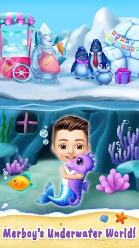 Изображение игры: Sweet Baby Girl Mermaid Life - Magical Ocean World
