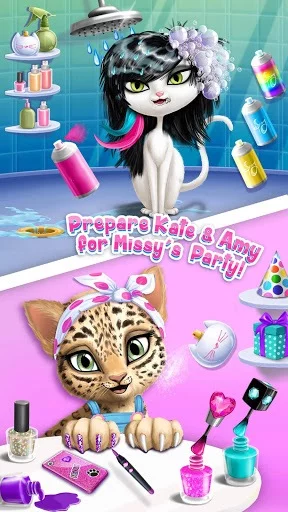 Изображение игры: Cat Hair Salon Birthday Party - Kitty Haircut Care