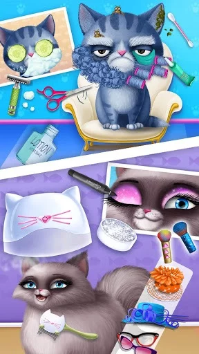 Изображение игры: Cat Hair Salon Birthday Party - Kitty Haircut Care