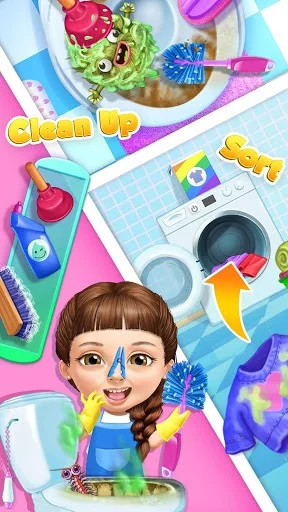 Изображение игры: Sweet Baby Girl Cleanup 5 - Messy House Makeover