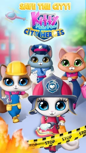 Изображение игры: Kitty Meow Meow City Heroes - Cats to the Rescue!