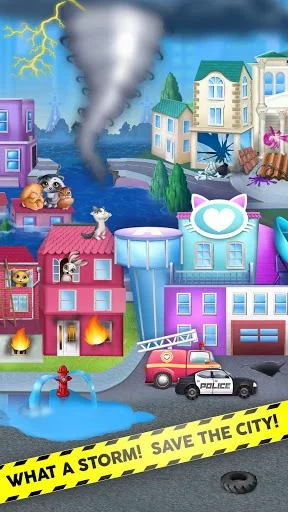 Изображение игры: Kitty Meow Meow City Heroes - Cats to the Rescue!