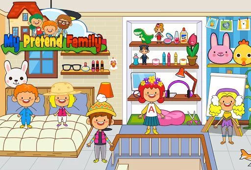 Изображение игры: My Pretend Home & Family - Kids Play Town Games!