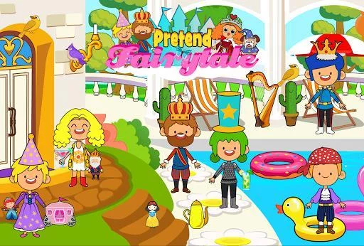 Изображение игры: My Pretend Fairytale Land - Kids Royal Family Game