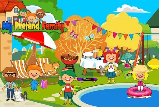 Изображение игры: My Pretend Home & Family - Kids Play Town Games!