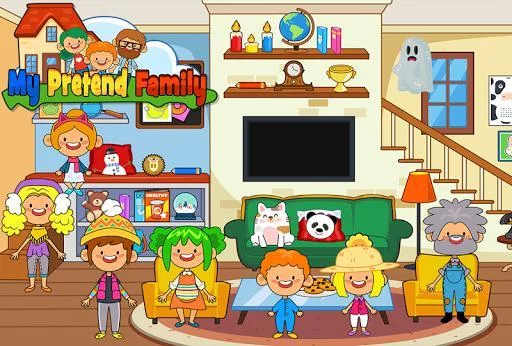 Изображение игры: My Pretend Home & Family - Kids Play Town Games!