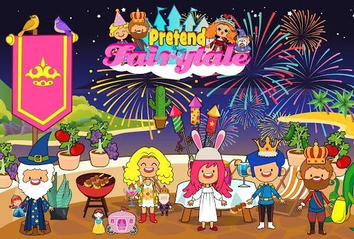Изображение игры: My Pretend Fairytale Land - Kids Royal Family Game